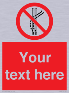 Custom prohibition Do not leave the tow track